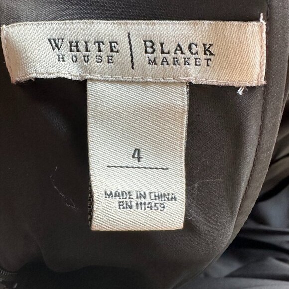 WHBM Womens Strapless LBD Party Wedding Date Bubble Hem Mini Dress in Black 8 - Picture 6 of 8